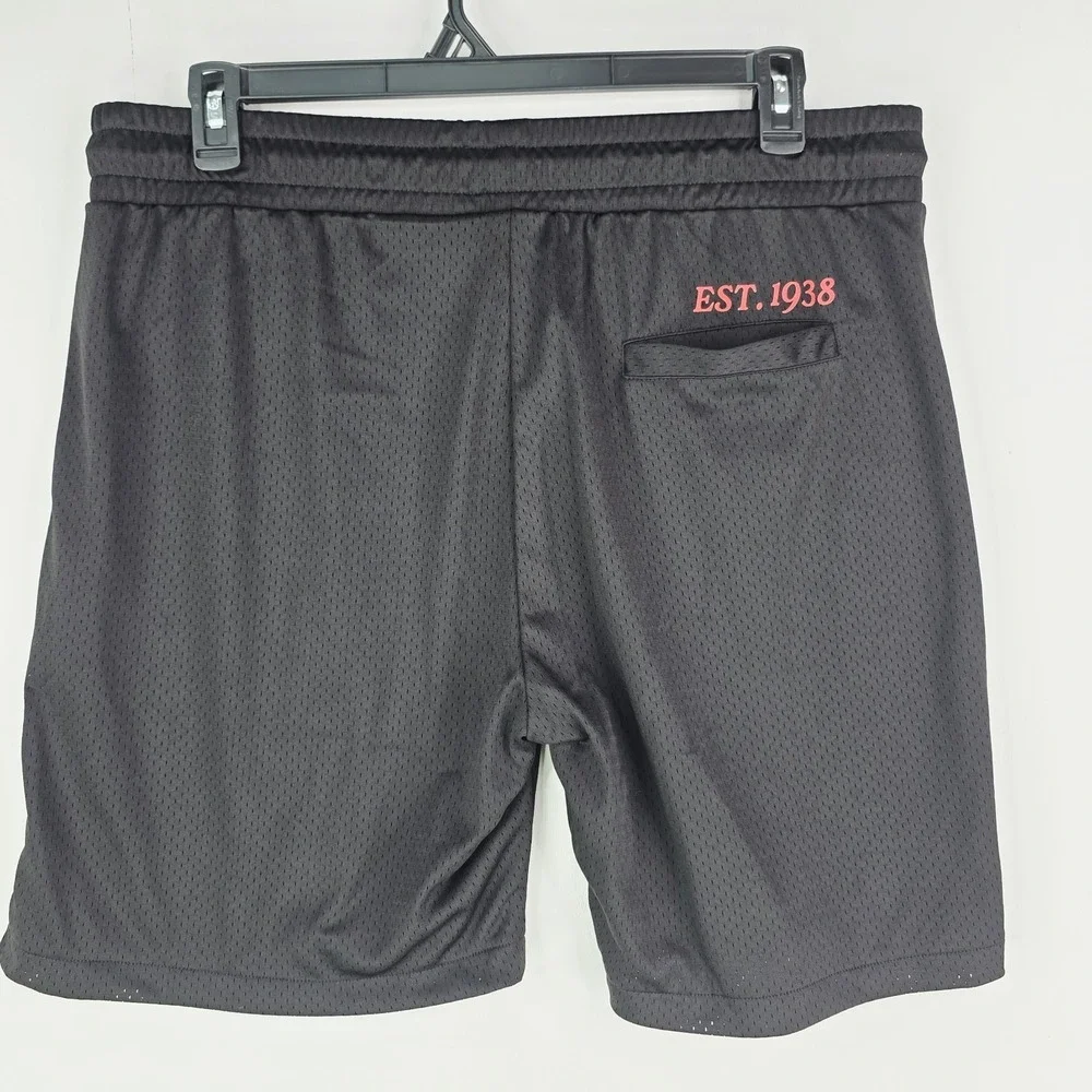 Disney Mickey and Friends x Shoe Palace Men Black Mesh Shorts MAFMS03 NWT
